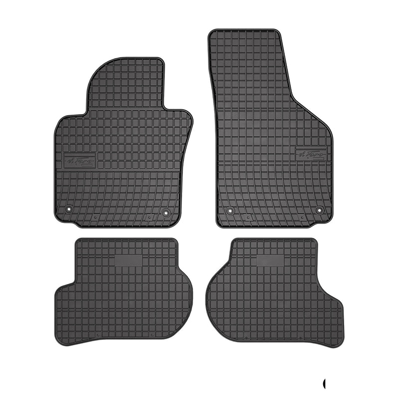 2010-2014 VW Golf Mk6 Floor Mats Liners Full Set All Weather Rubber Black