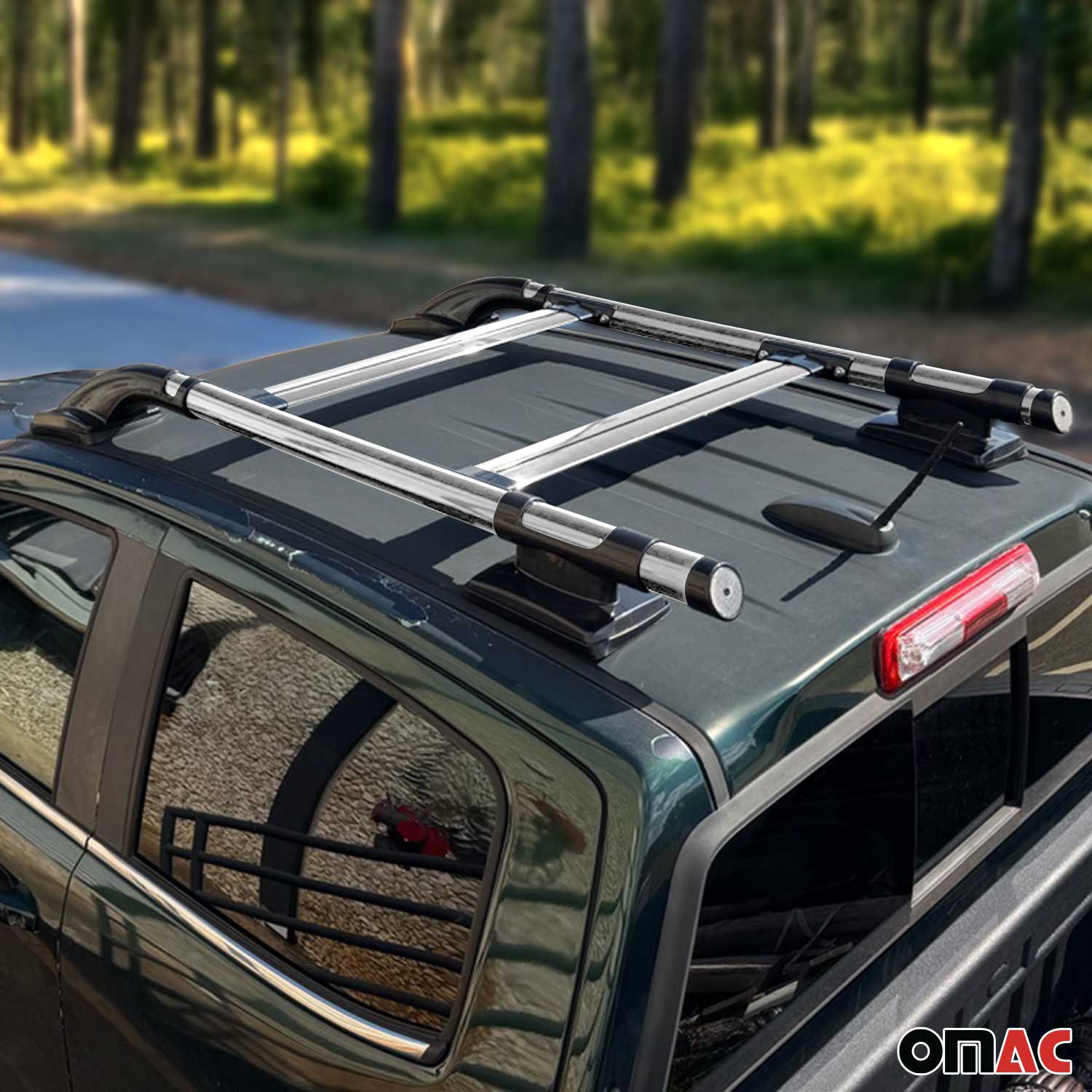 2019-2023 Ford Ranger Double Cab Roof Rack Rails Side Rails Silver