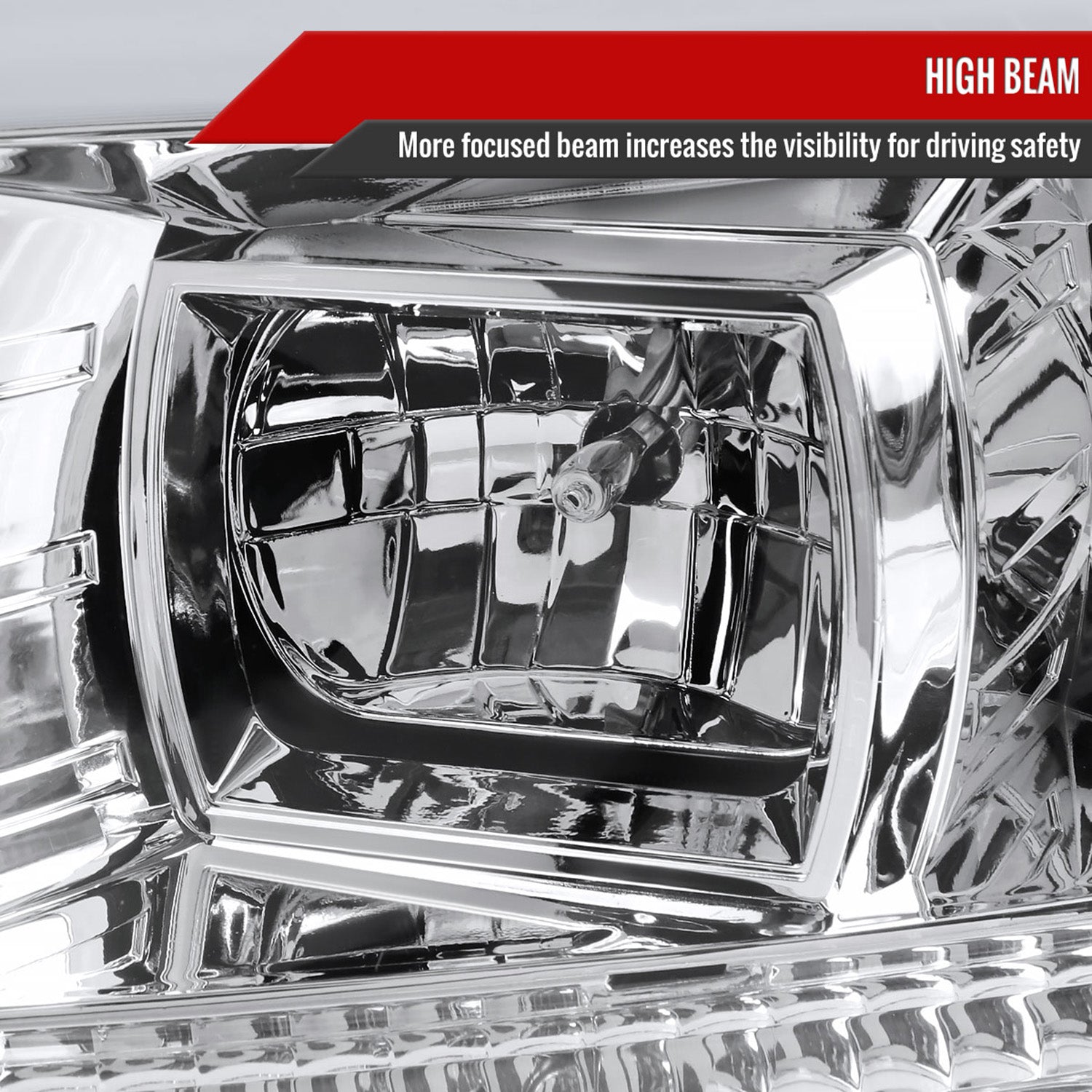 2004-2008 Ford F-150/ 06-2008 Lincoln Mark LT LED C-Bar Headlights Chrome