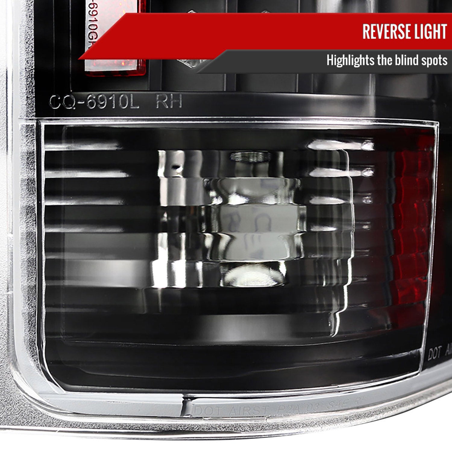 2007-2014 Chevy Silverado LED Tail Lights - OZ Matte Black/Clear Lens