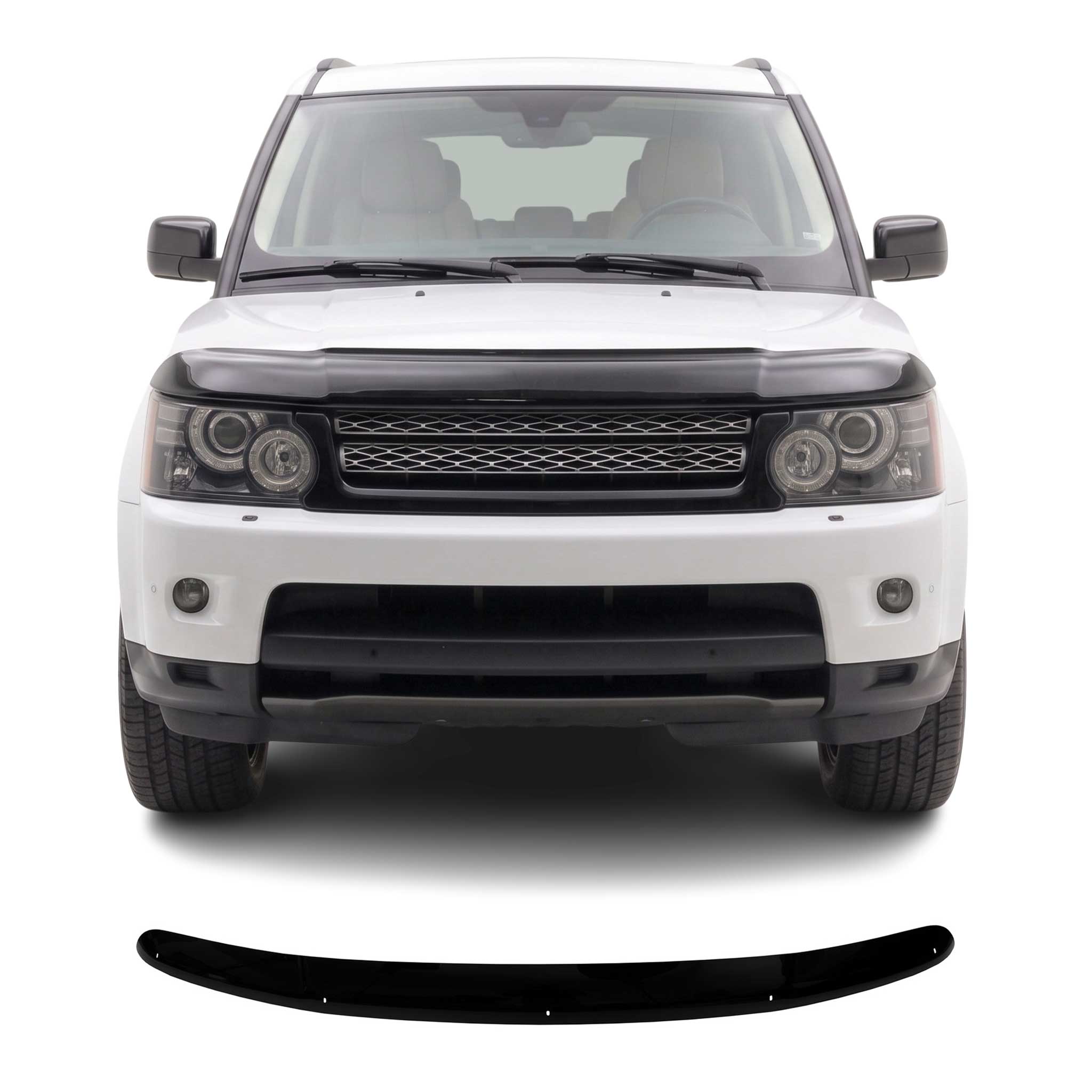 2010-2013 Land Rover Range Rover Sport Front Bug Shield Hood Deflector 1 Pc Smoke