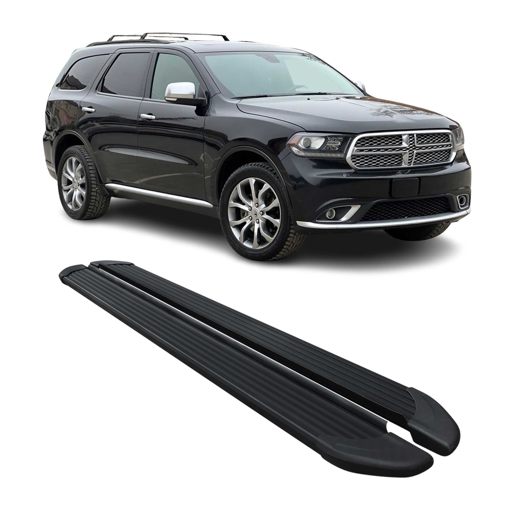 2011-2025 Dodge Durango Running Board Nerf Bar Side Step Silver 2 Pcs