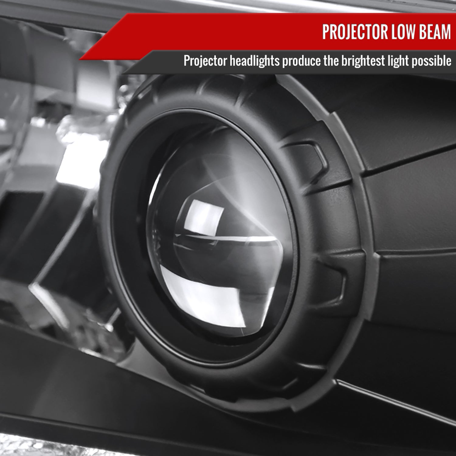 1994-2001 Dodge RAM 1500/ 94-2002 RAM 2500 3500 Projector Headlights Matte Black