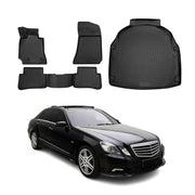 2010-2016 Mercedes E Class W212 Avantgard Floor Mats & Cargo Liner Full Set All Weather