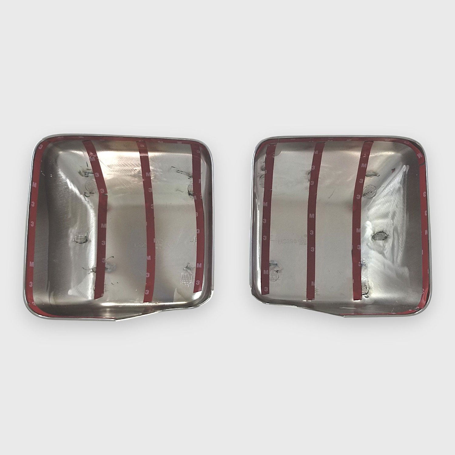 2018-2025 Jeep Wrangler JL Mirror Cover Caps Chrome 2Pcs ABS Plastic