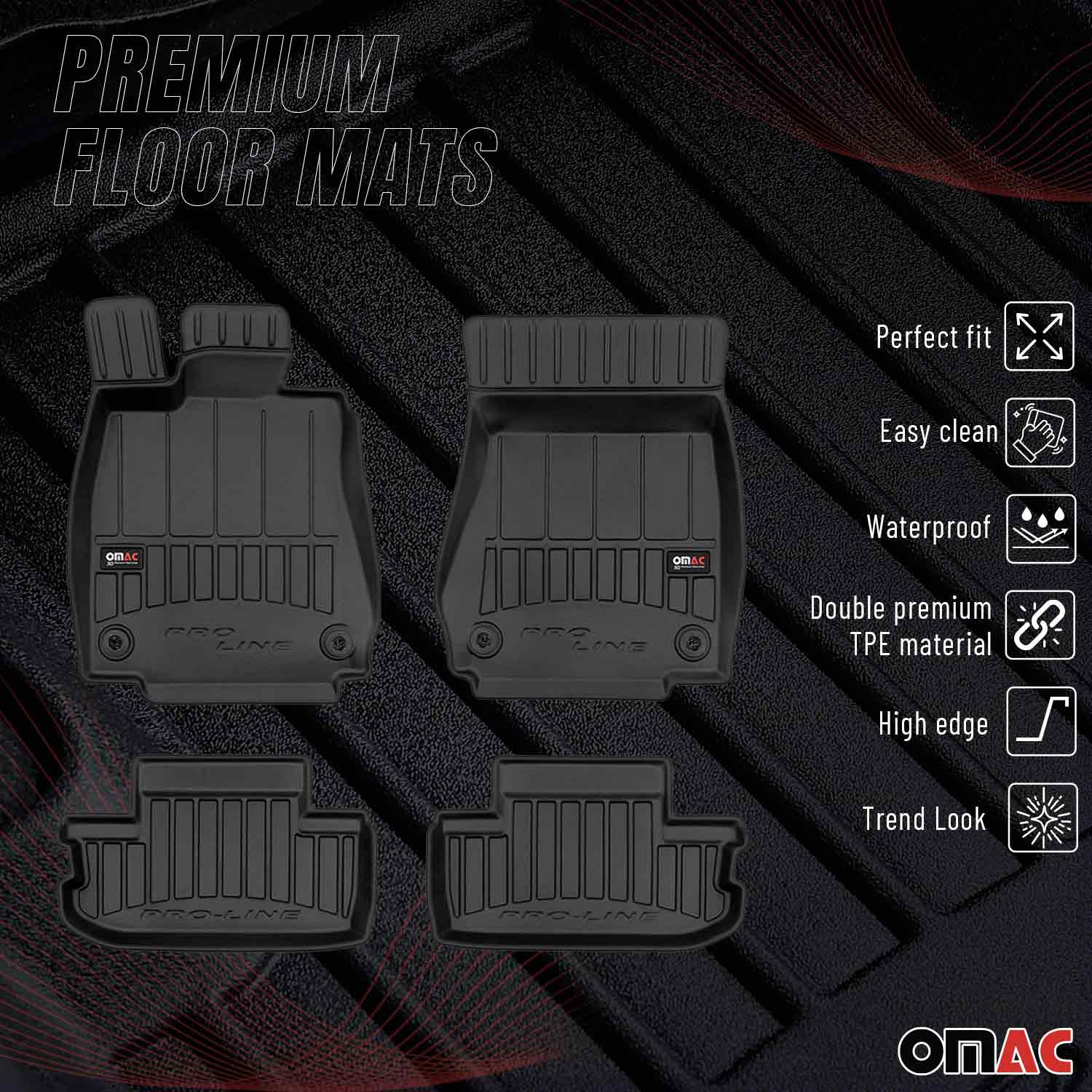 2015-2023 Lexus RC F Premium Floor Mats Liners Full Set All Weather Heavy Duty