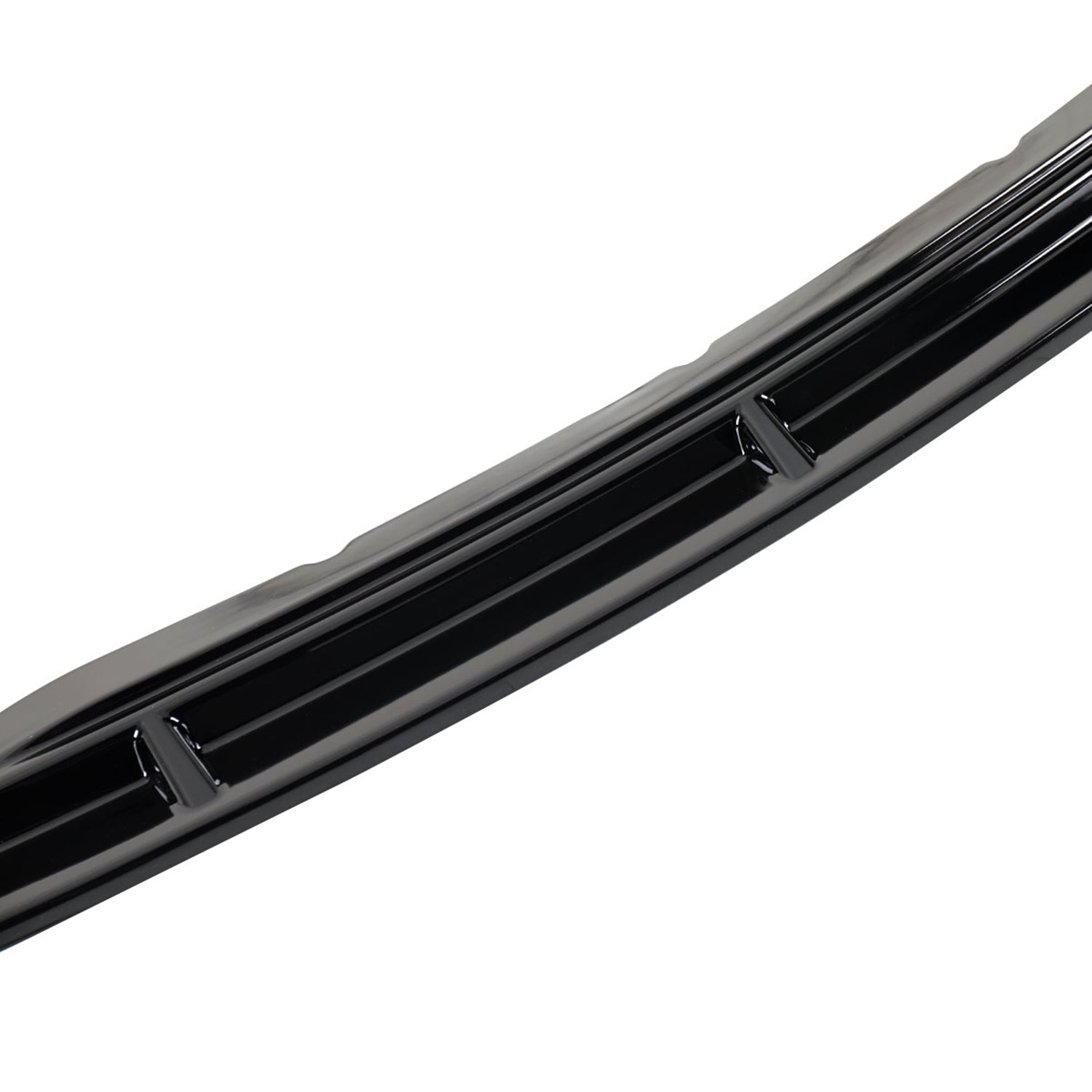 2013-2014 Ford Mustang Glossy Black 3Pcs Front Bumper Lip Splitter Kit