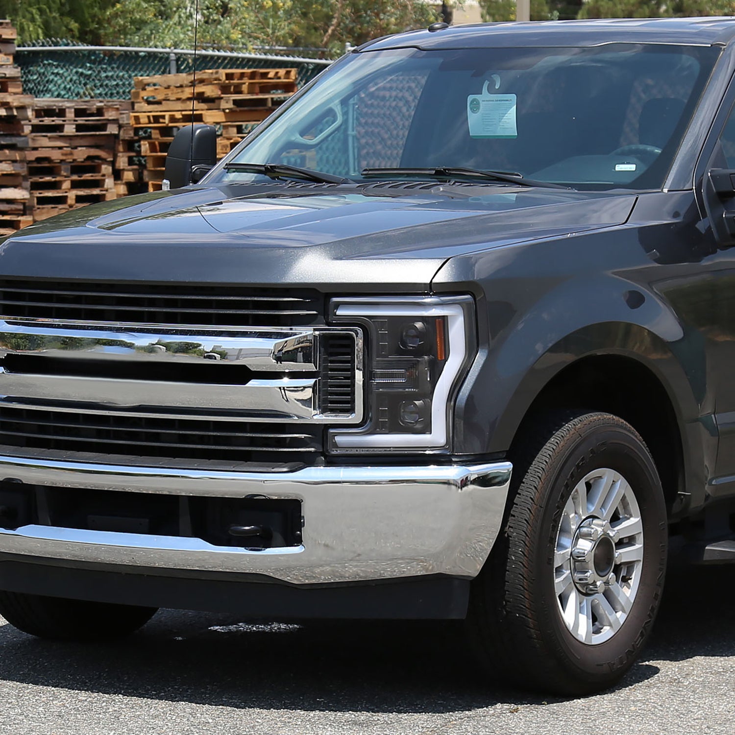 2017-2019 Ford F-250 F-350 F-450 F-550 LED CBar Projector Headlights Black