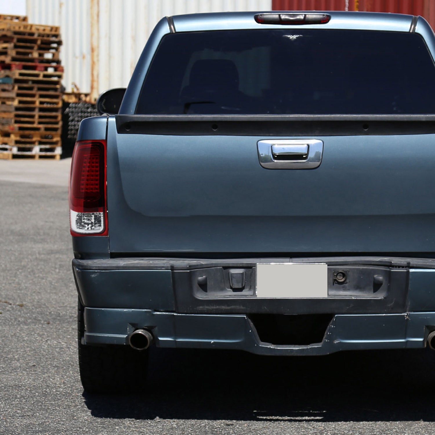 2007-2013 GMC Sierra 1500 2500HD 3500HD C-Bar LED Tail Lights Chrome/Red Clear