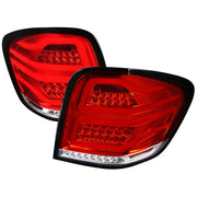 2006-2011 Mercedes Benz W164 ML Class LED Tail Lights Chrome/Red Lens
