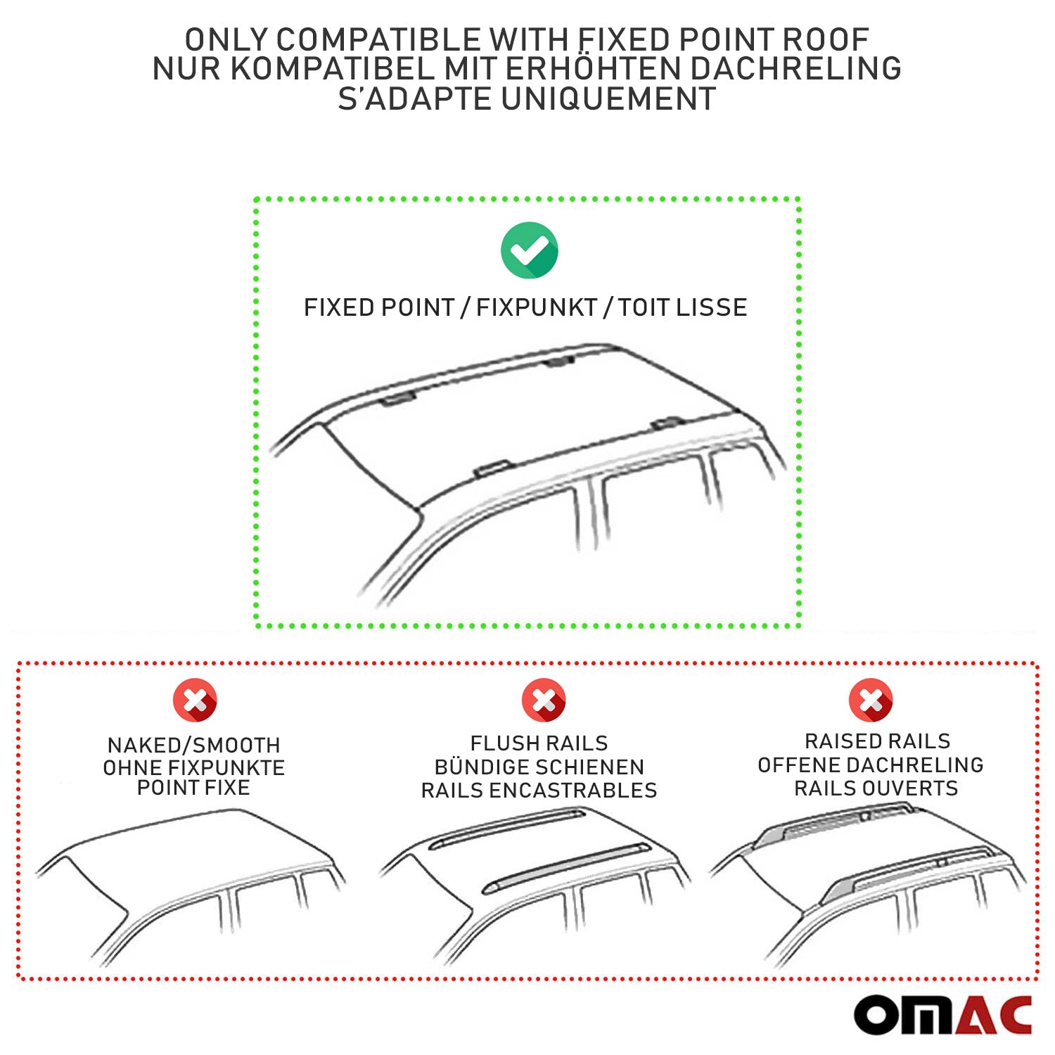 2012-2019 BMW 3 Series F30 Sedan Roof Rack Cross Bars Silver
