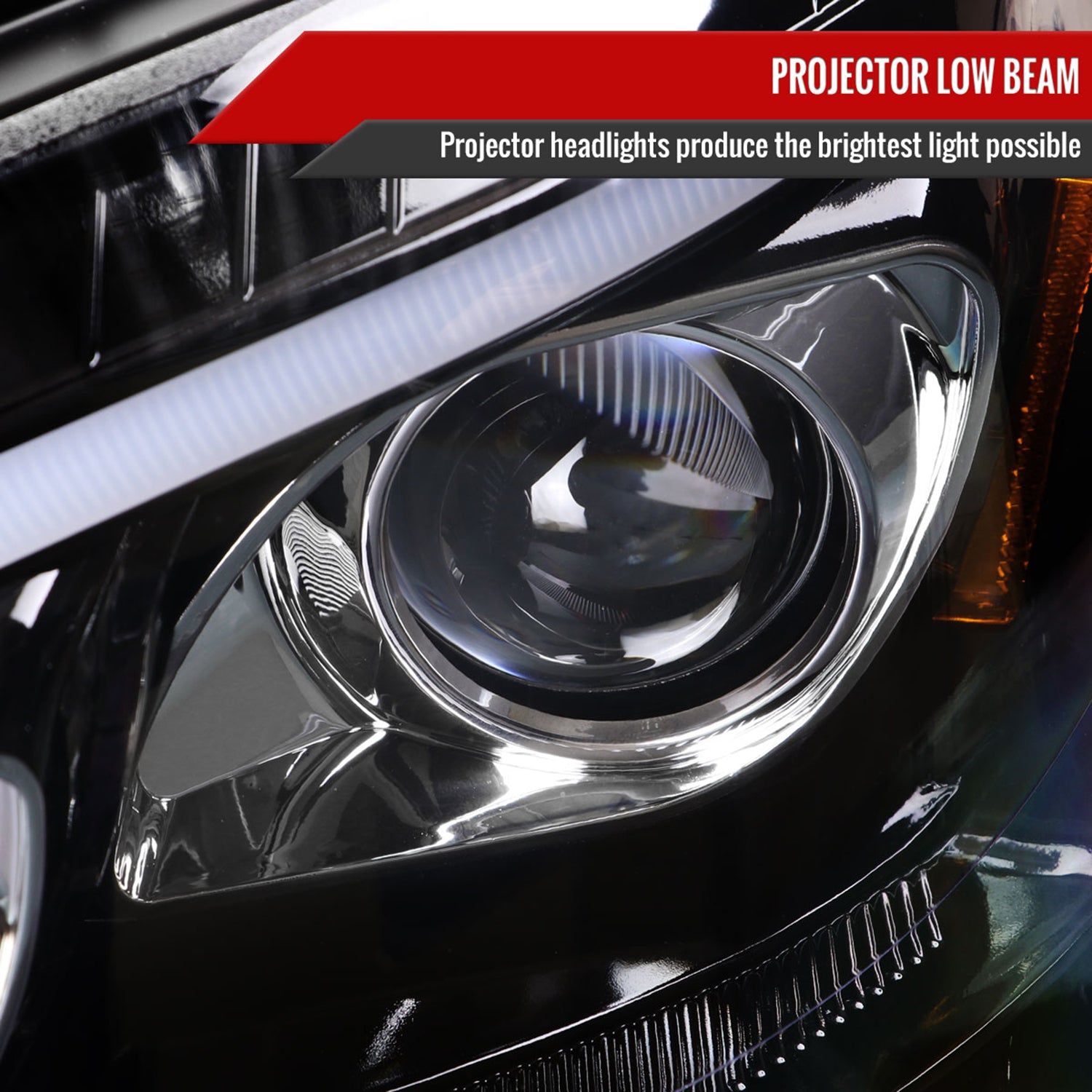 2009-2011 Mercedes Benz W164 ML-Class LED Sequetial Signal Headlights Black