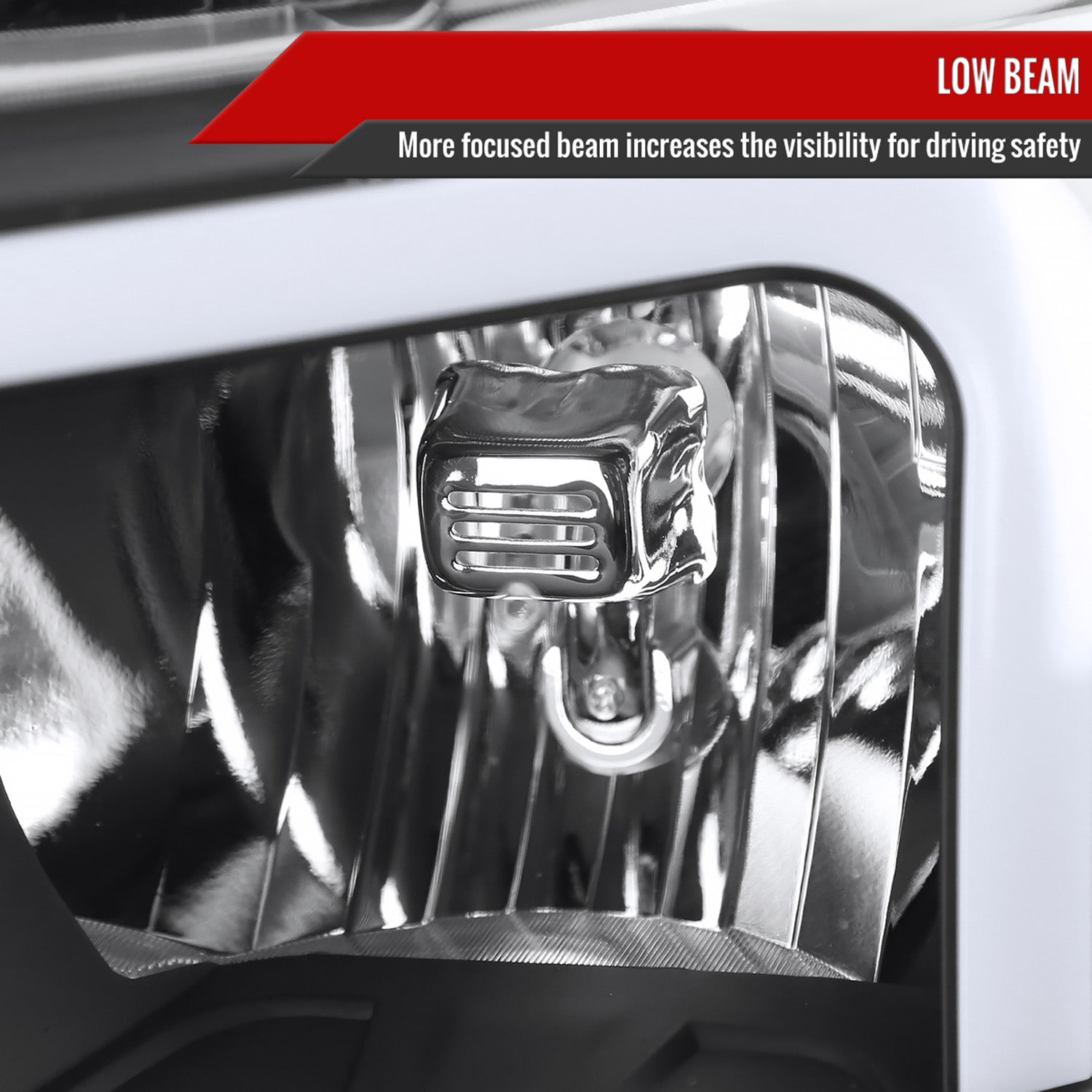 2007-2013 Chevy Silverado 1500 2500HD 3500HD LED Headlights Amber Reflector