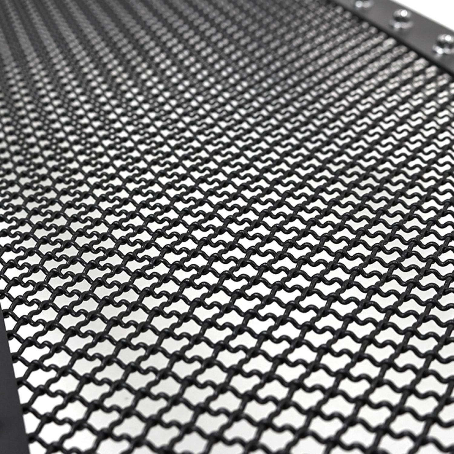 2004-2008 Ford F-150 Rivet Style Black S.Steel Mesh Grille Center Insert