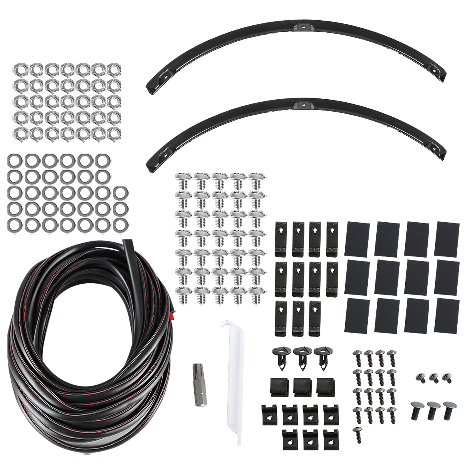 2018-2020 Ford F-150 Styleside Textured Rivet Style Fender Flares