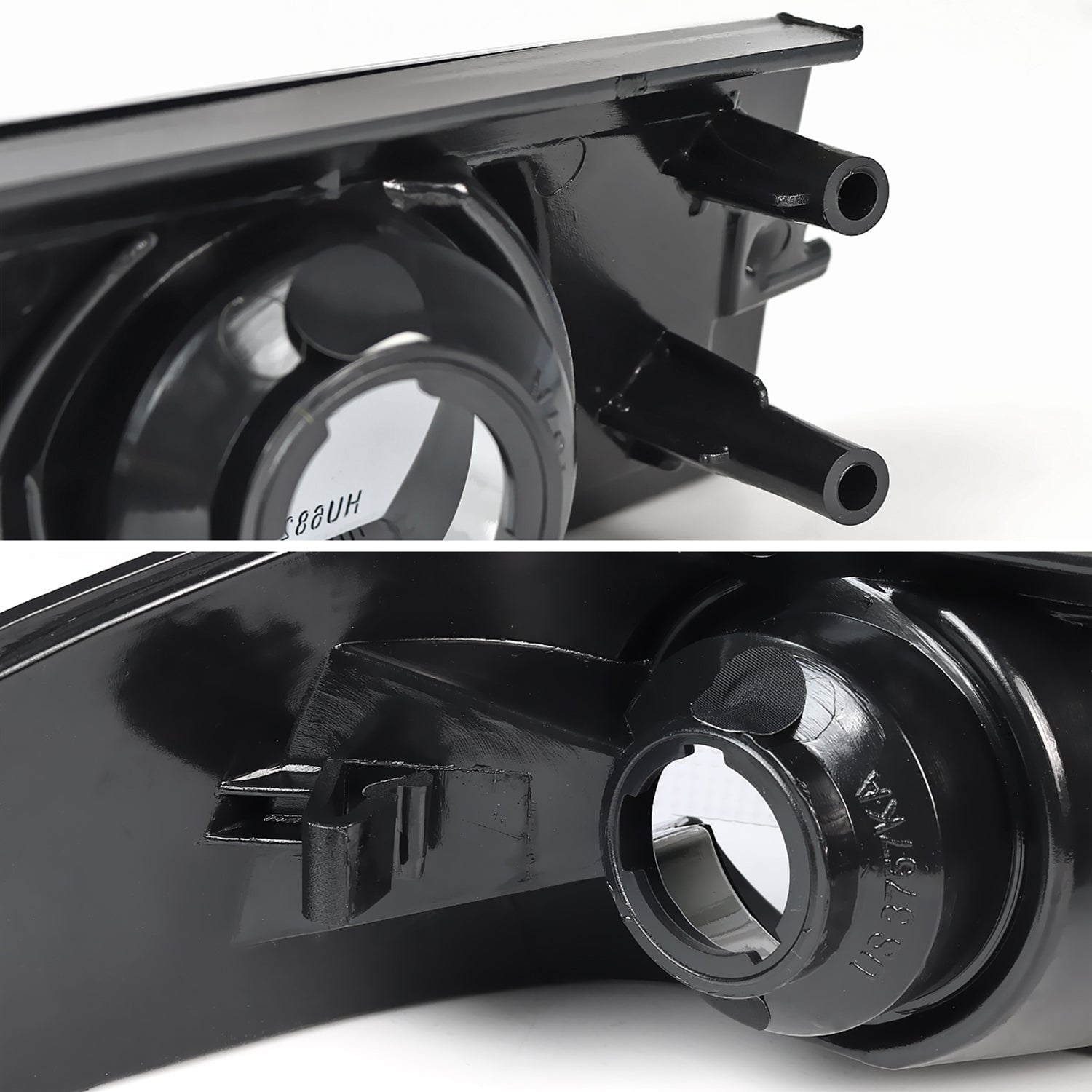 2004-2012 Chevy Colorado GMC Canyon Corner Lights Matte Black/Clear Lens