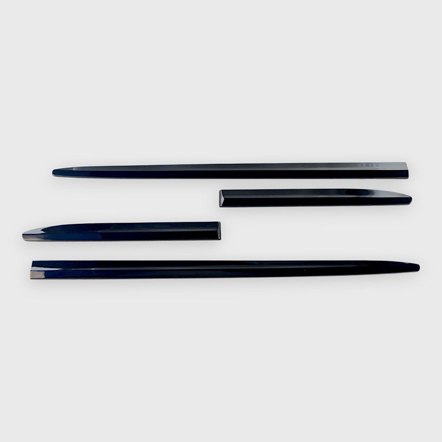 2020-2025 Ford Explorer Side Door Molding Trim Set Gloss Black 4Pcs ABS Plastic