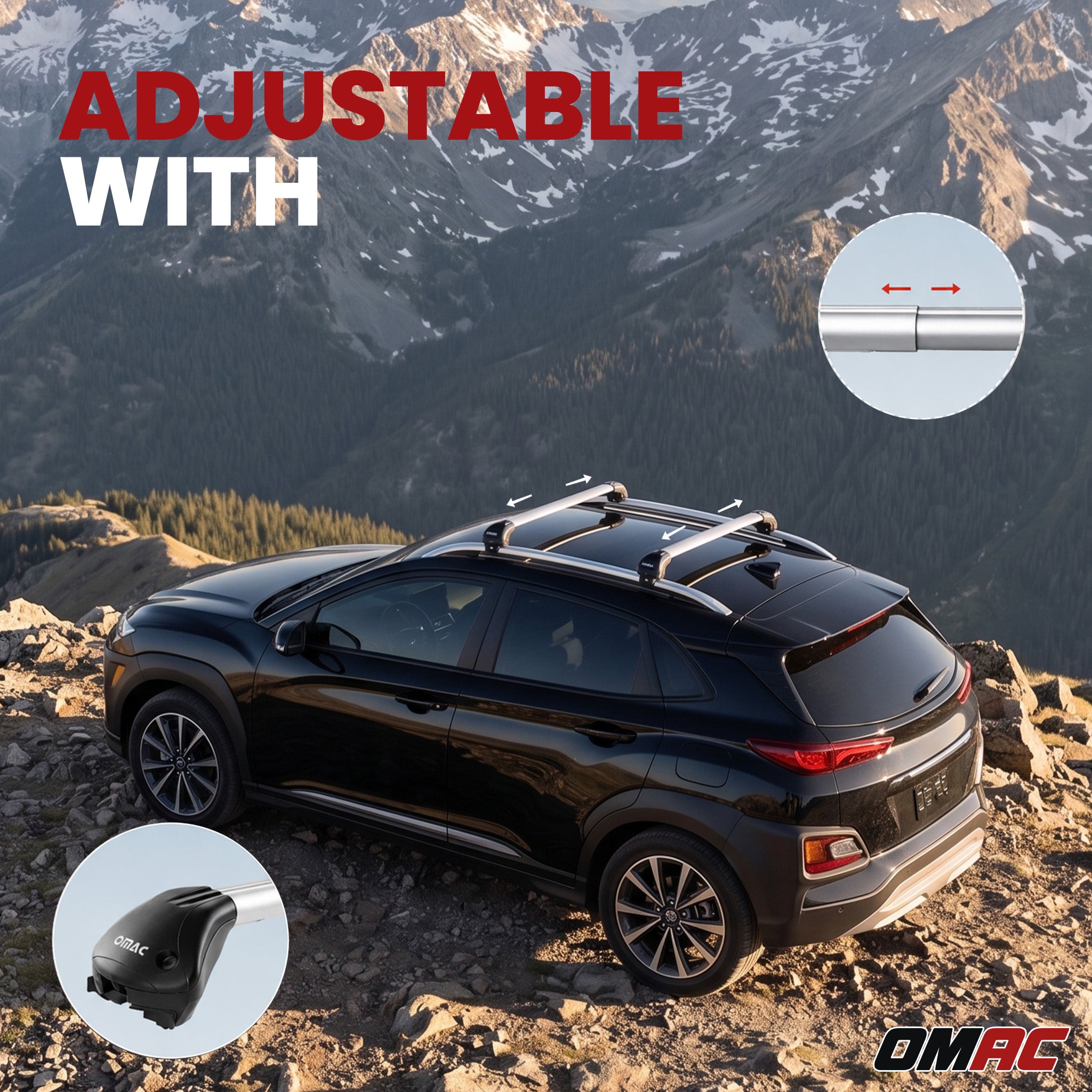 2020-2026 Mercedes GLB Class X257 Roof Rack Cross Bars Silver