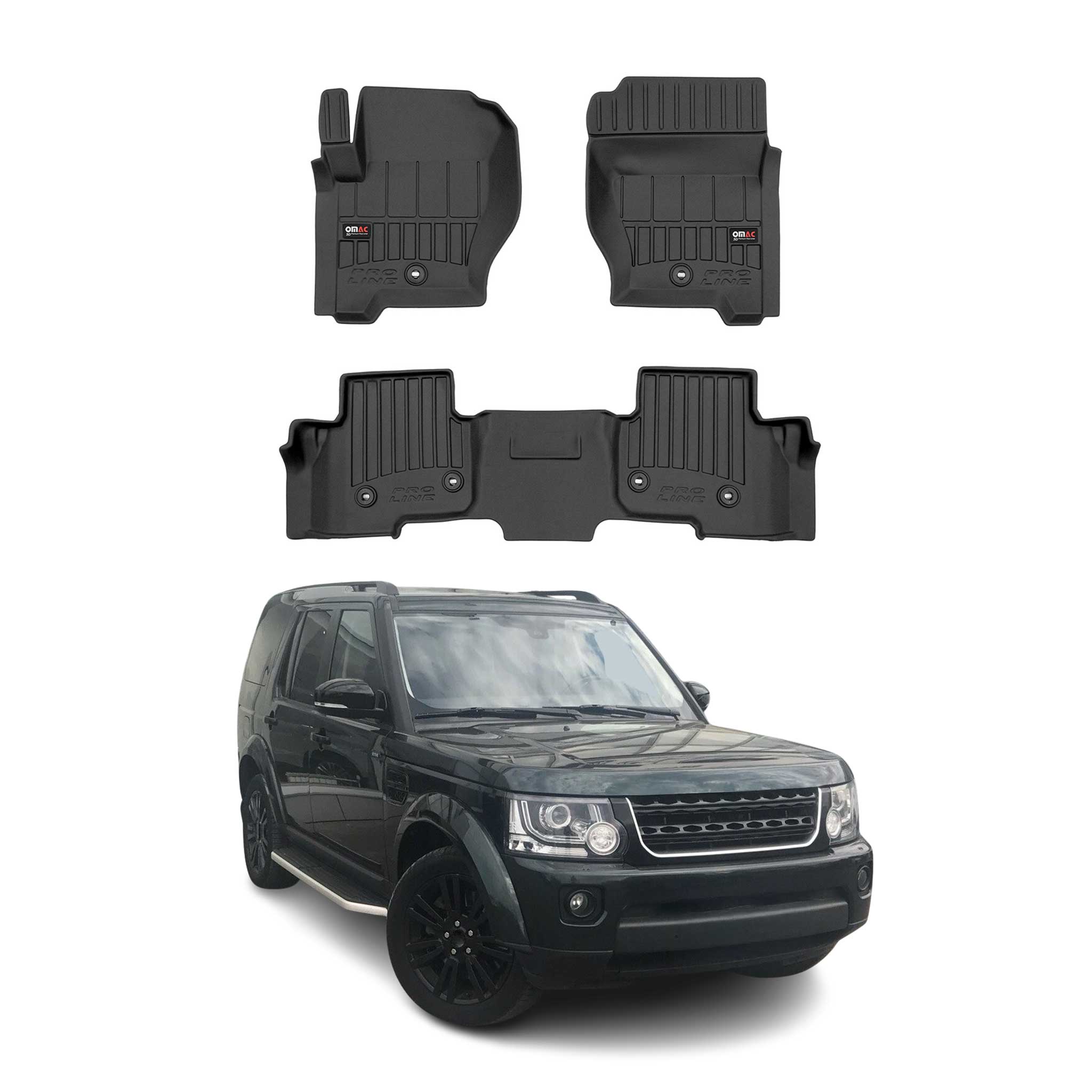 2010-2016 Land Rover LR4 Premium Floor Mats Liners Full Set All Weather Heavy Duty