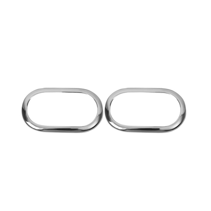 Car Door Handle Cover Protector for Smart ForTwo 2016-2017 Steel Chrome 2 Pcs
