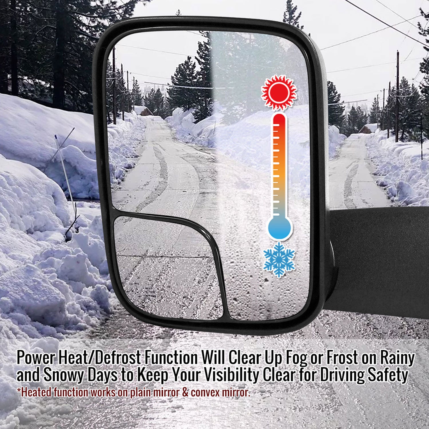 2002-2009 Dodge RAM Power Adjustable, Heated, & Manual Fold Towing Mirrors