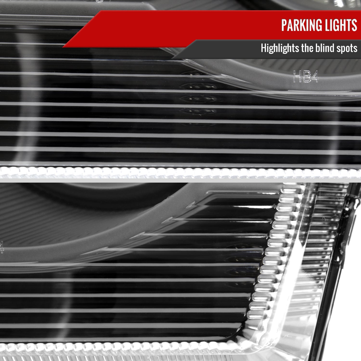 2005-2010 Chrysler 300 Factory Style Headlights Matte Black/Clear Lens