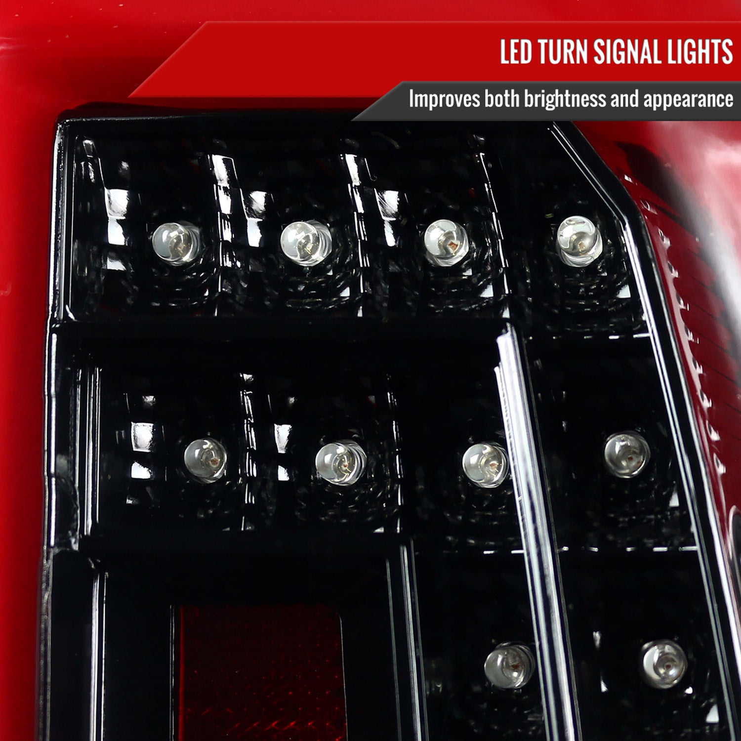 2015-2020 GMC Yukon/Yukon XL Denali SLE/SLT LED Tail Lights Jet Black/Clear