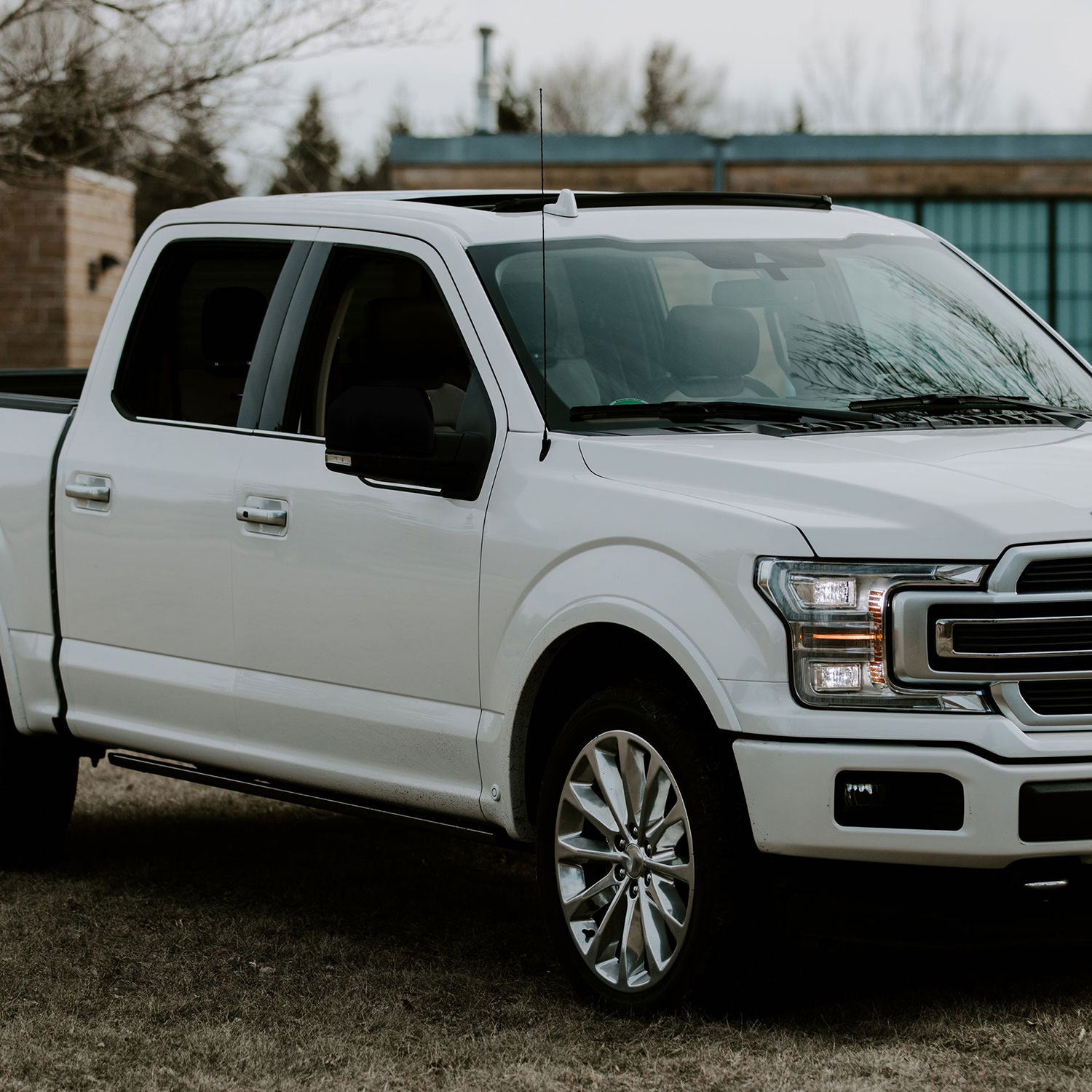 2015-2020 Ford F-150 Mirror Cover Caps Gloss Black 2Pcs ABS Plastic