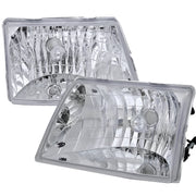 1998-2000 Ford Ranger Factory Style Crystal Headlights Chrome/Clear Lens