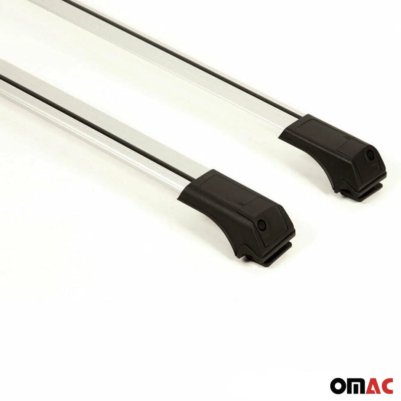 Roof Rack Cross Bars Aluminum for BMW X5 E53 2000-2006 Silver 2Pcs - OMAC USA