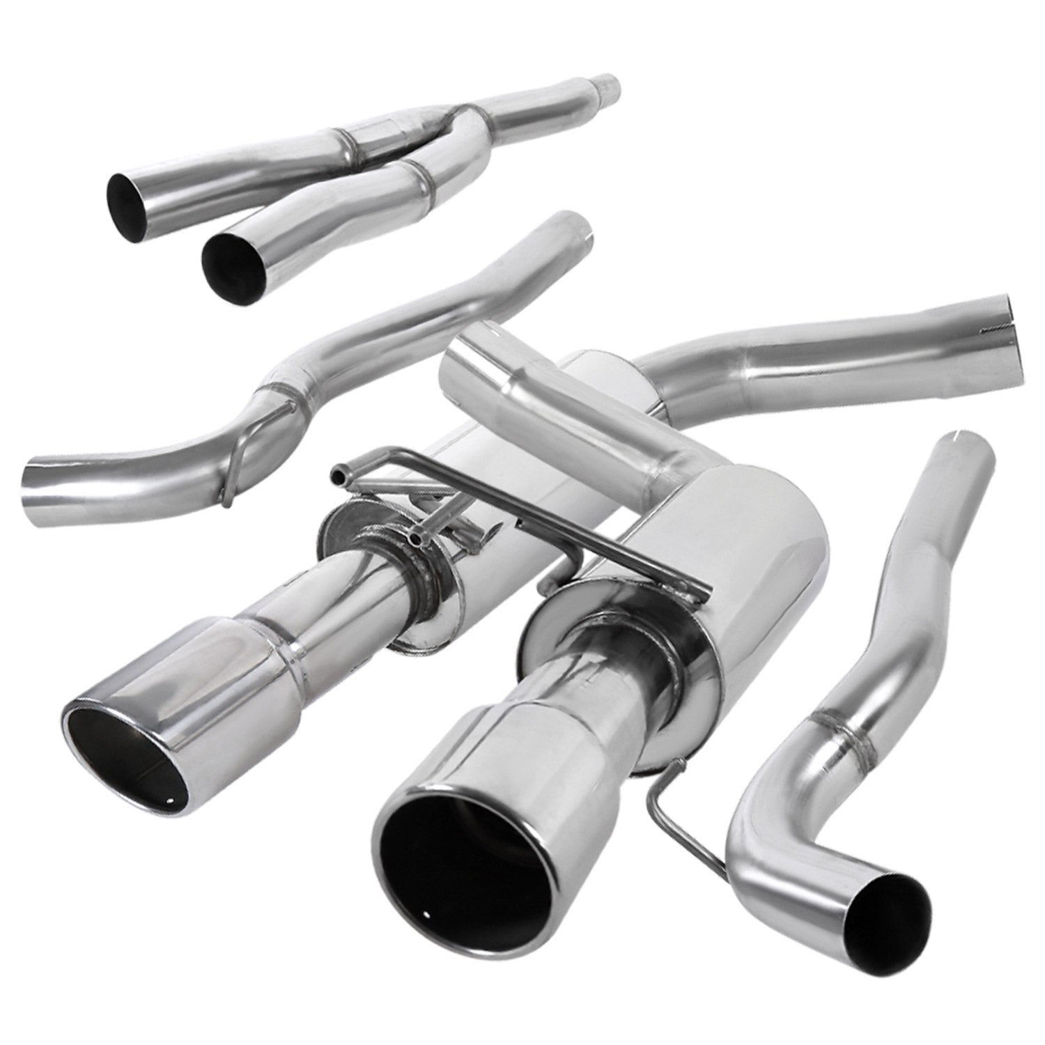 2015-2021 Ford Mustang 2.3L EcoBoost S.Steel Dual Catback Exhaust System