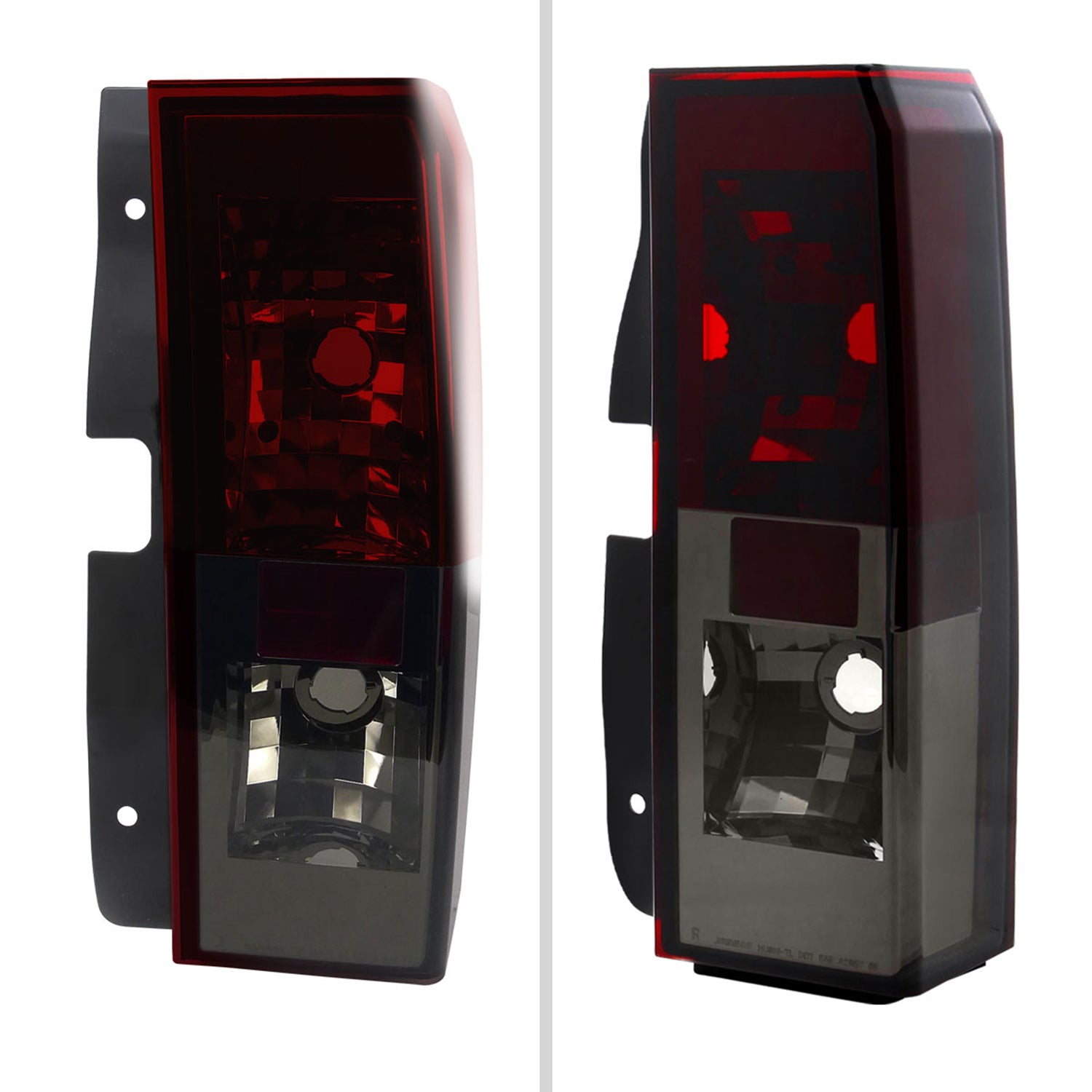 2005-2010 Hummer H3 Tail Lights Chrome Housing/Red Smoke Lens