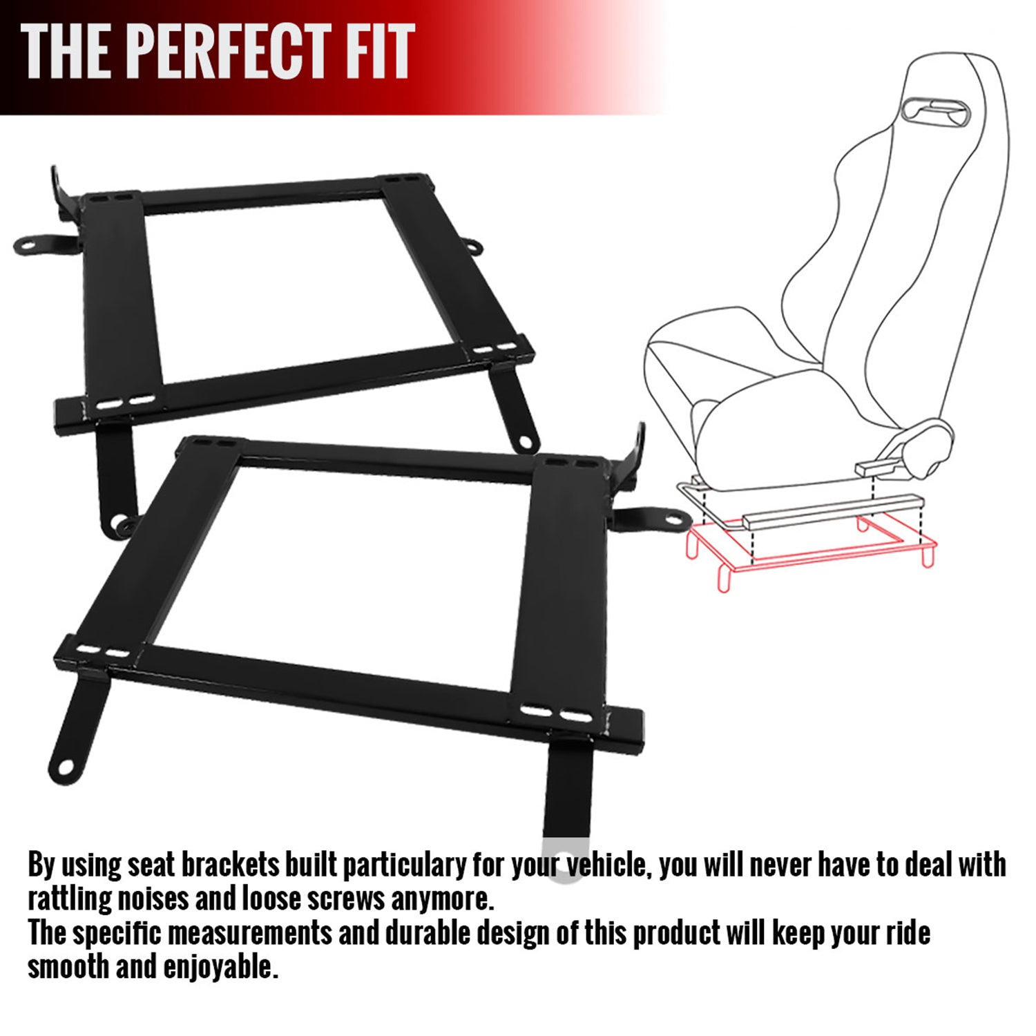 2002-2006 Mitsubishi Lancer/Evo 7/8/CT9A Tensile Racing Seat Mounting Brackets