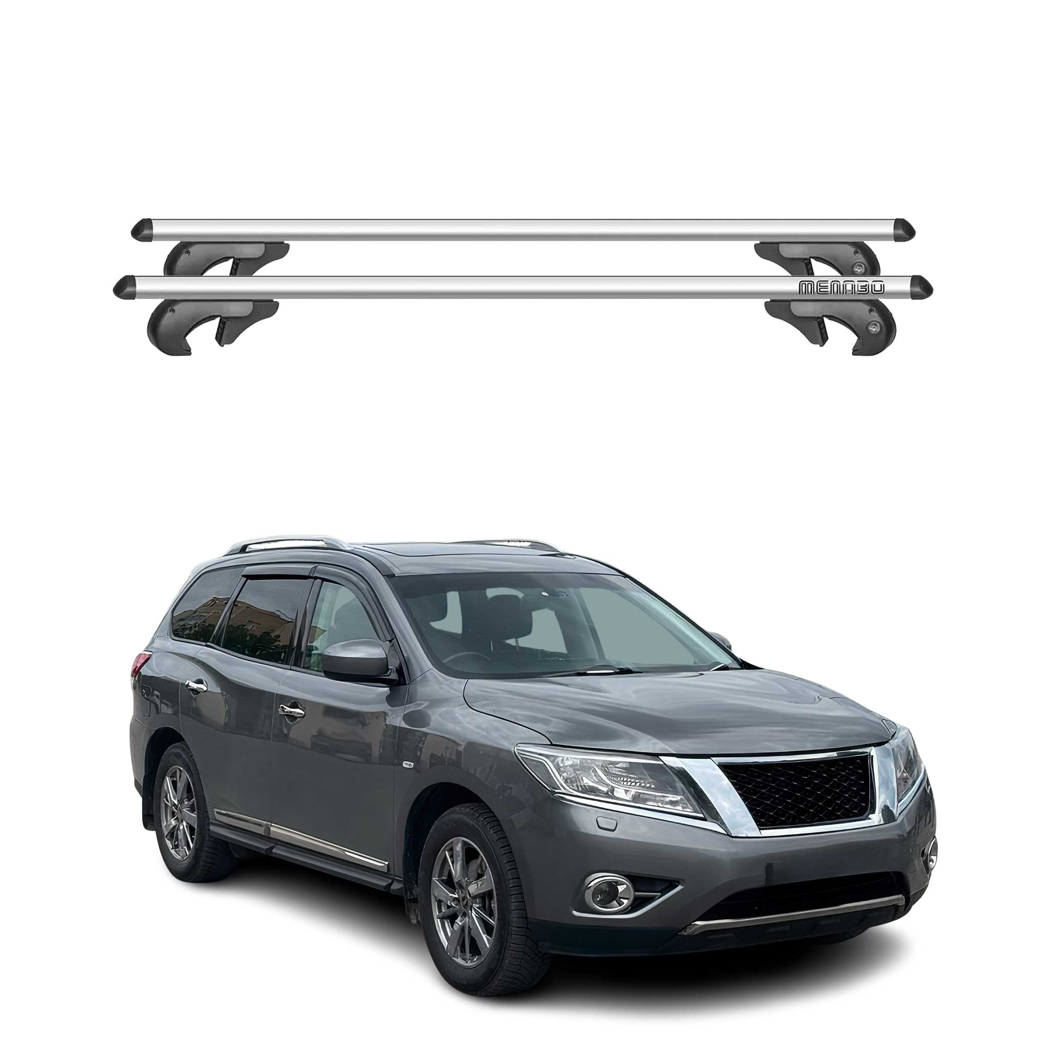 2013-2020 Nissan Pathfinder Roof Rack Cross Bars Silver