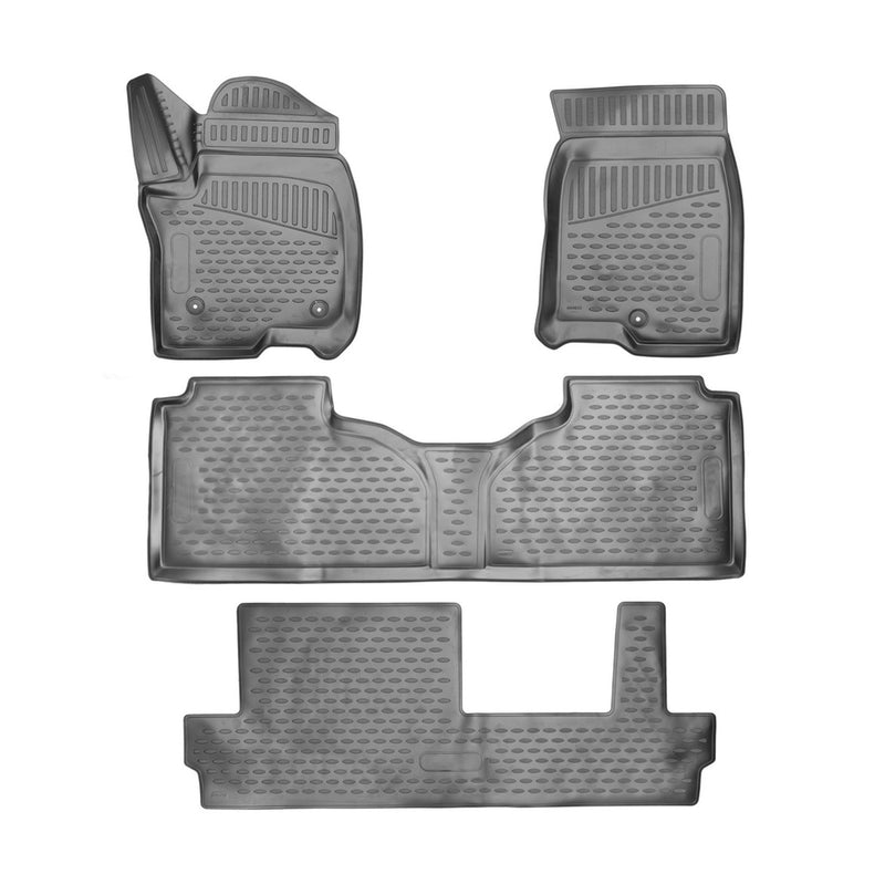 2021-2024 Chevrolet Suburban Floor Mats Liners Full Set All Weather Bench Seating