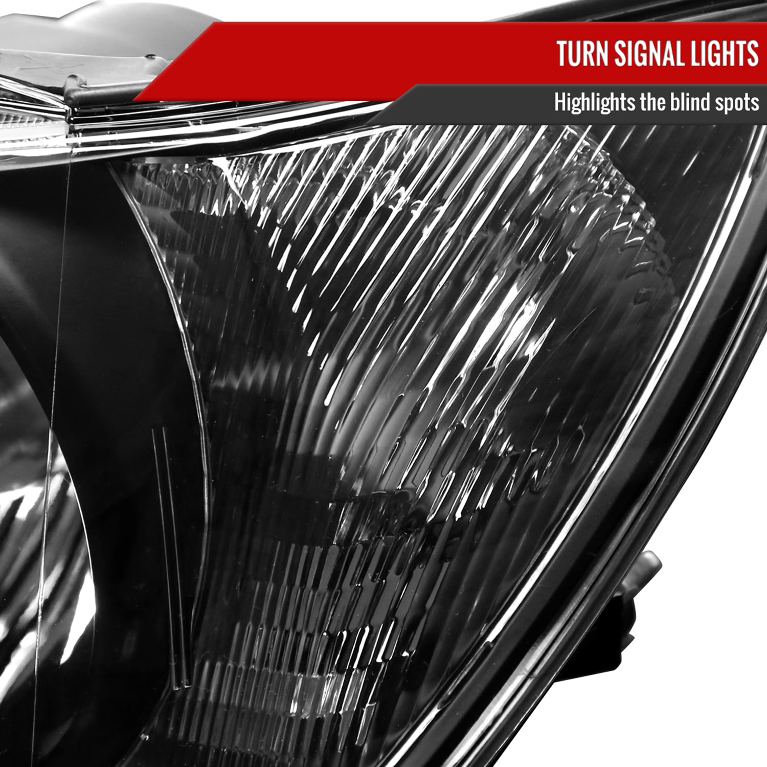2001-2005 Lexus IS300 Factory Style Crystal Headlights Matte Black/Clear Lens