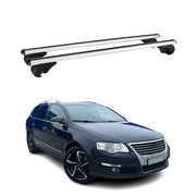 2006-2010 VW Passat B6 Variant Roof Rack Cross Bars Silver