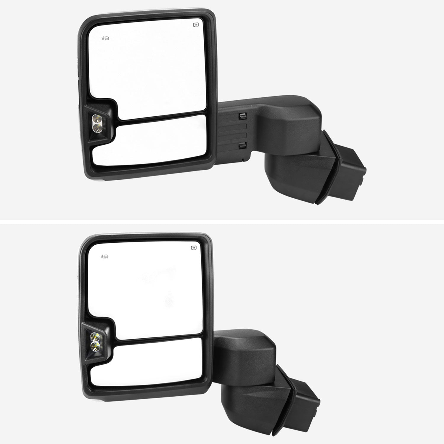 2020-2024 Chevy Silverado/GMC Sierra 2500HD/3500HD Heated Towing Mirrors Smoke