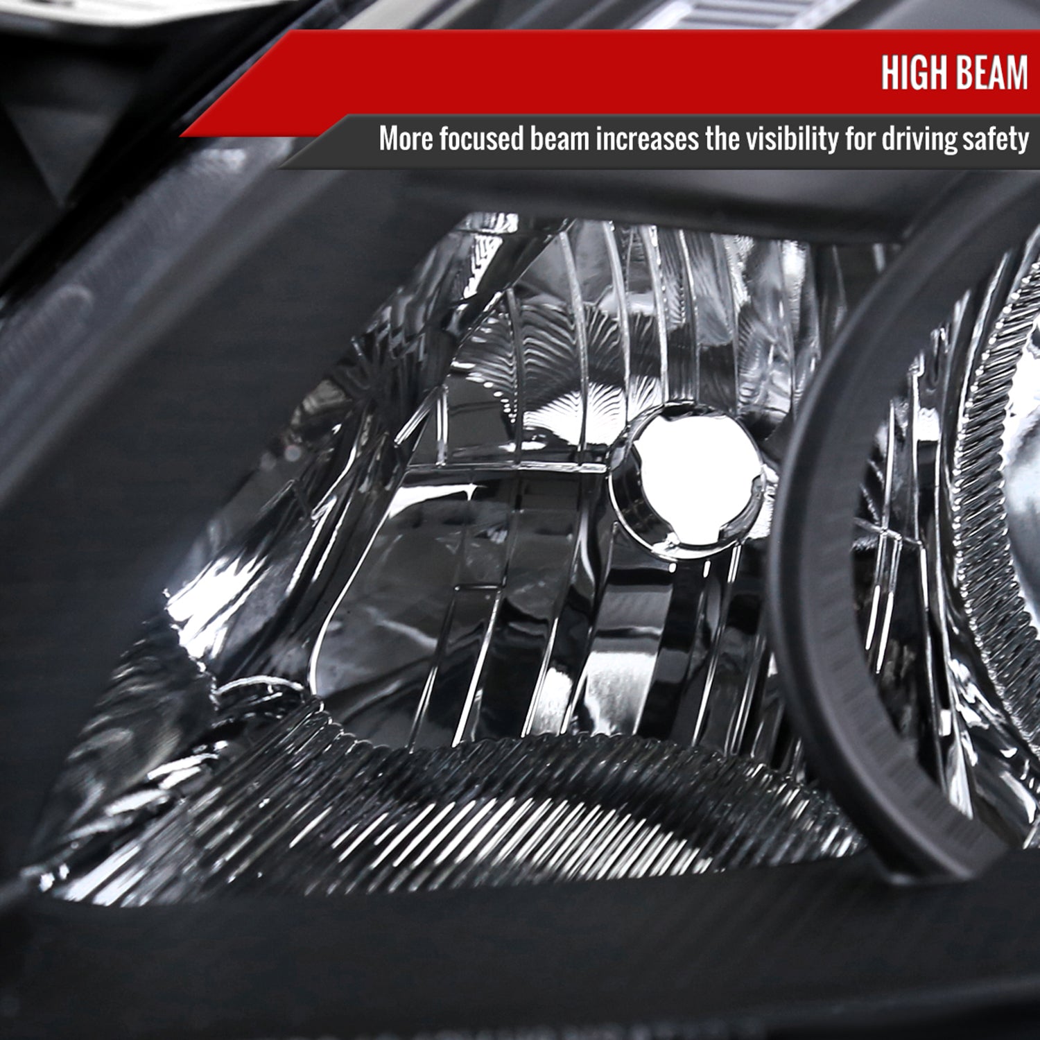 2010-2012 Nissan Altima Sedan Factory Style Headlights Matte Black/Clear Lens