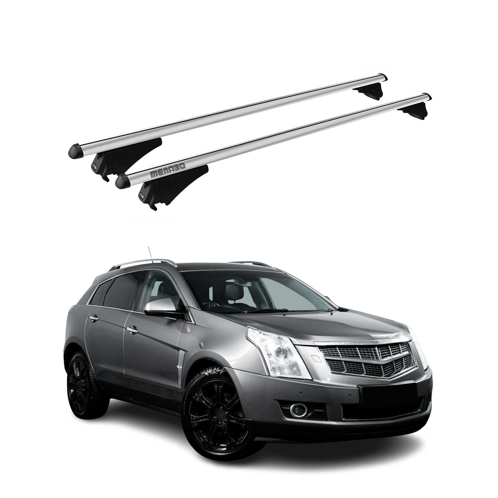 2010-2016 Cadillac SRX Roof Rack Cross Bars Silver