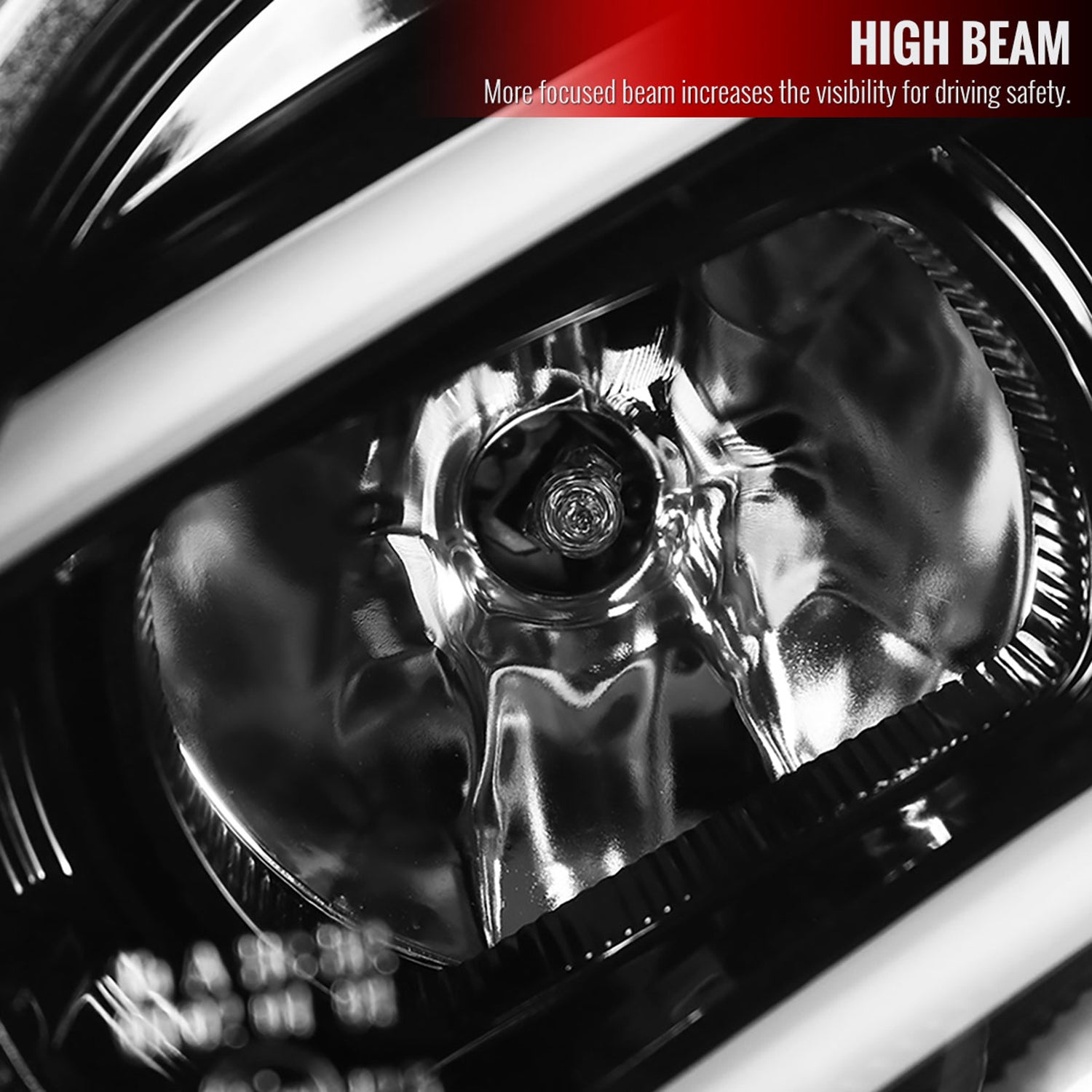 2001-2007 Mercedes W203 C Class Sedan LED Bar Headlights Signal Glossy Black