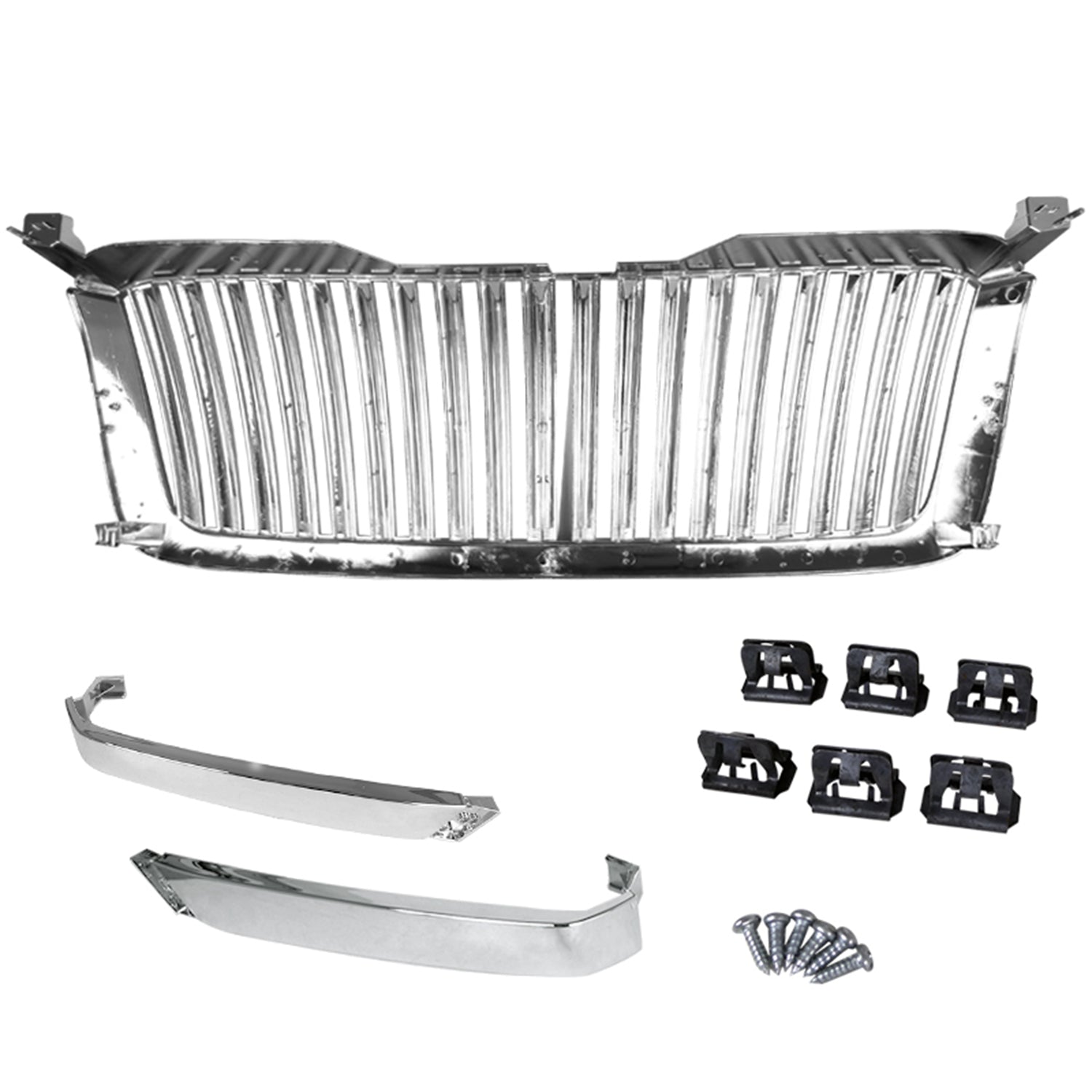 2003-2006 Chevy Silverado/Avalanche Chrome ABS Conversion Vertical Grille