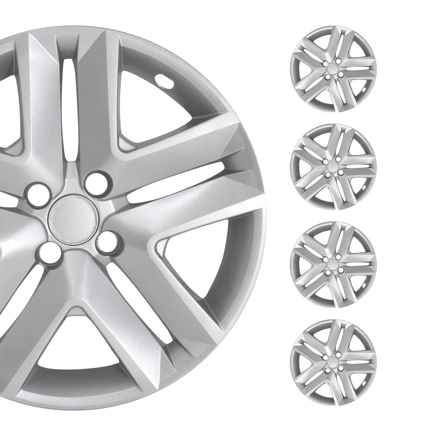 Colorado Hub Caps Wheel Cover 16" Silver Full Set 4 pcs.