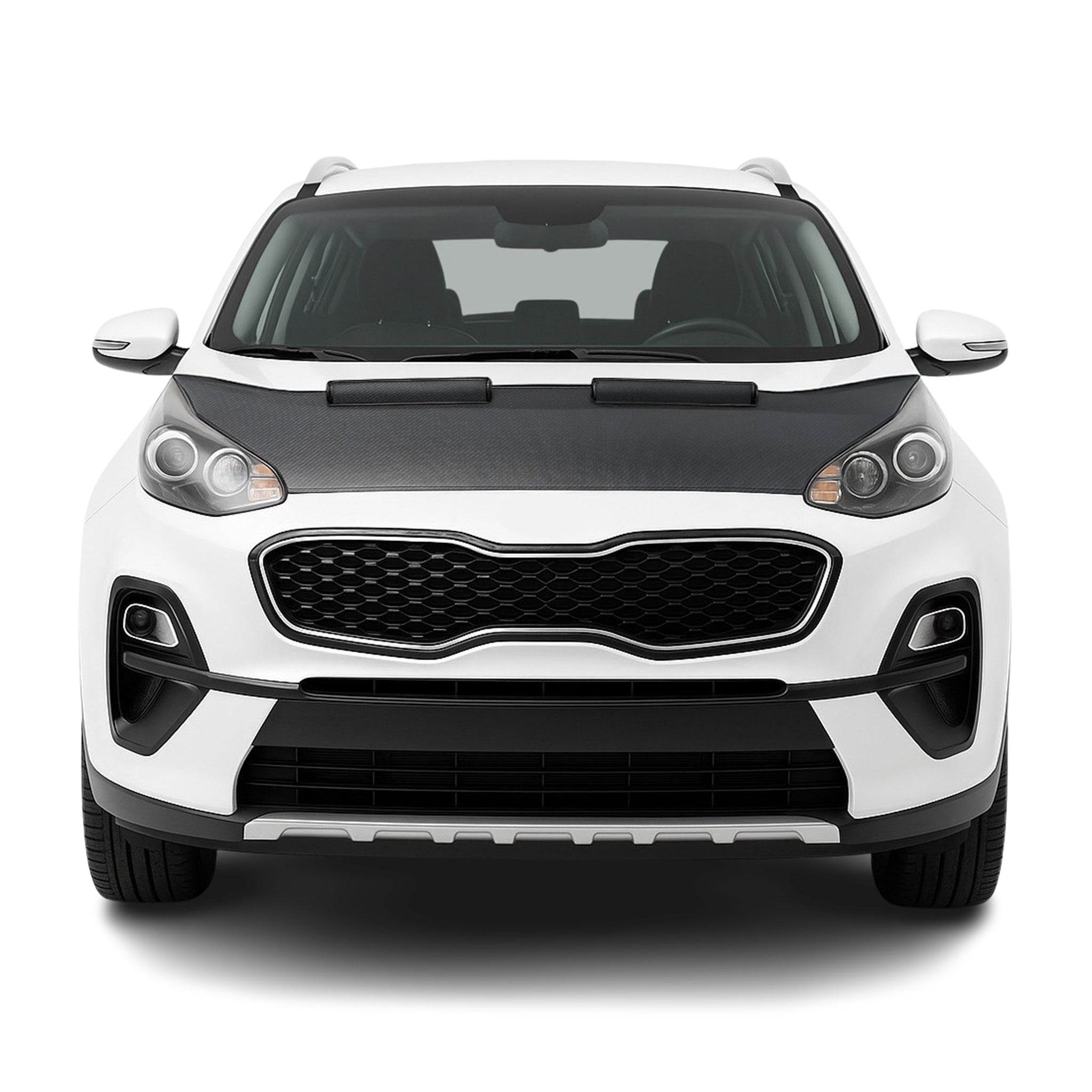 2017-2022 Kia Sportage Car Bonnet Mask Hood Bra Carbon Black 1 Pc