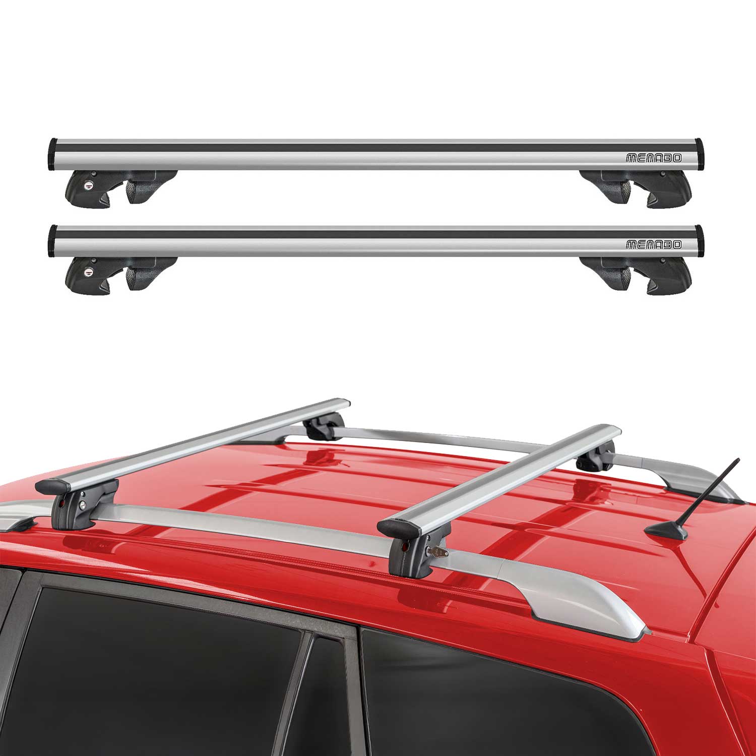 2006-2017 Toyota Rush Roof Rack Cross Bars Silver