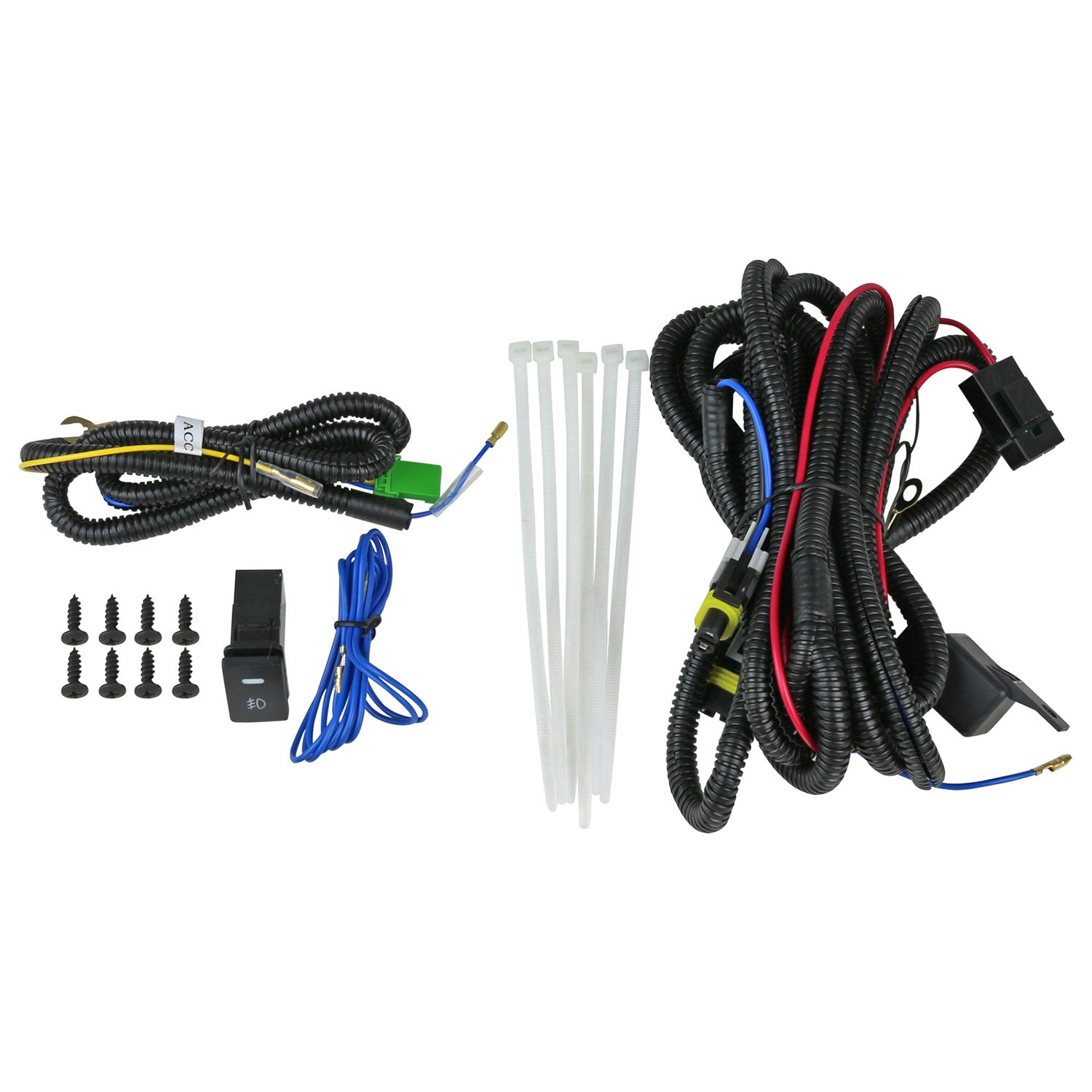 2009-2012 Toyota RAV4 H11 Fog Lights Kit Chrome Housing/Clear Lens