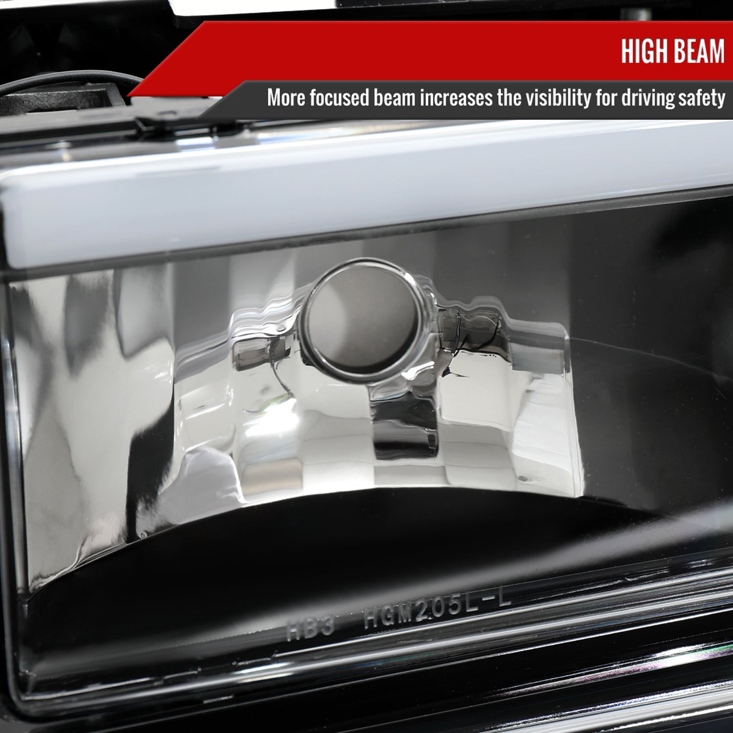 1994-1998 GMC C10 / C/K / Suburban Sierra Yukon Headlights LED Lights Black