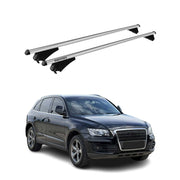 Roof Rack Bars Black for Audi Q5 8R 2009-2017 Alu Gray 2x