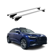 2019-2025 Audi Q8 Roof Rack Cross Bars Silver