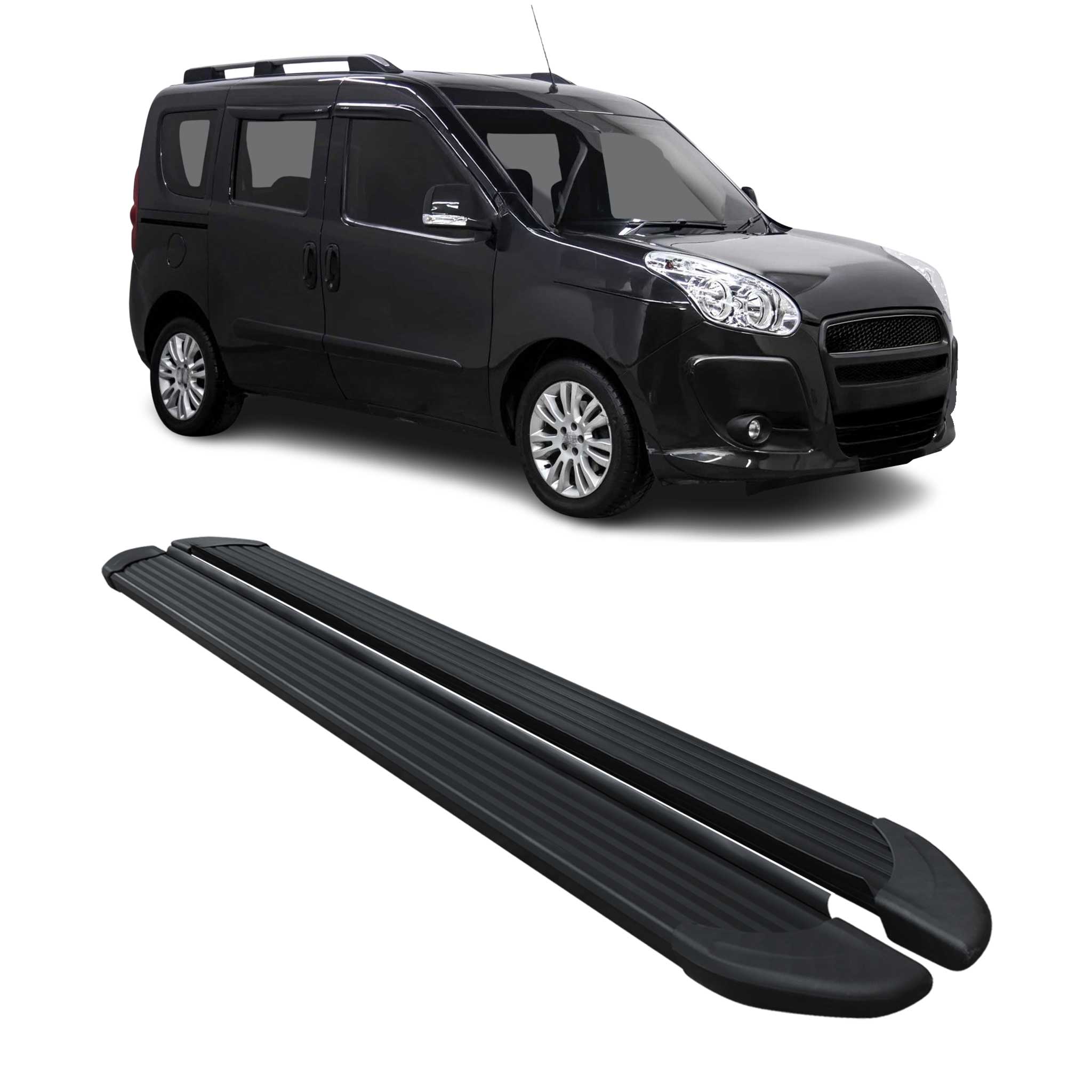 2015-2022 RAM ProMaster City Running Boards Side Steps Black